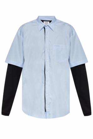 Logo-embroidered two-layered shirt, zdjęcie 1 Logo-embroidered two-layered shirt od Vetements